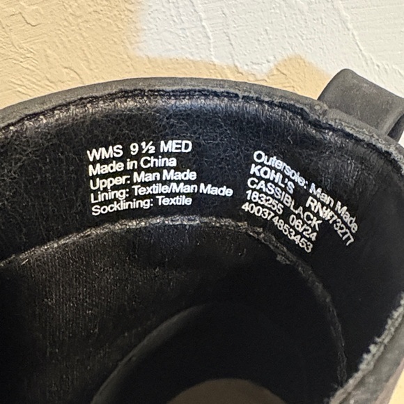 Sonoma Black Ankle Boots with Cream Sole - Picture 2 of 6